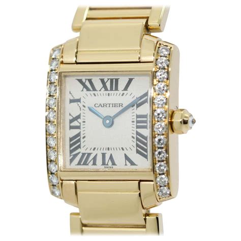 tank cartier dames|cartier tank francaise with diamonds.